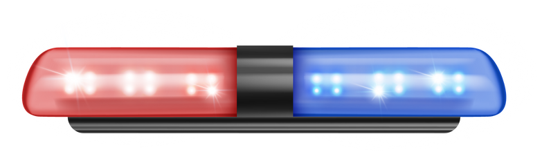 Siren of police vehicle